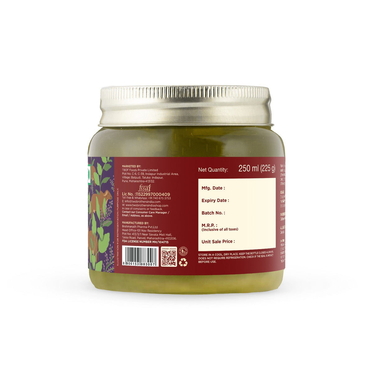 Two Brothers Organic Farms Tulsi Ghee