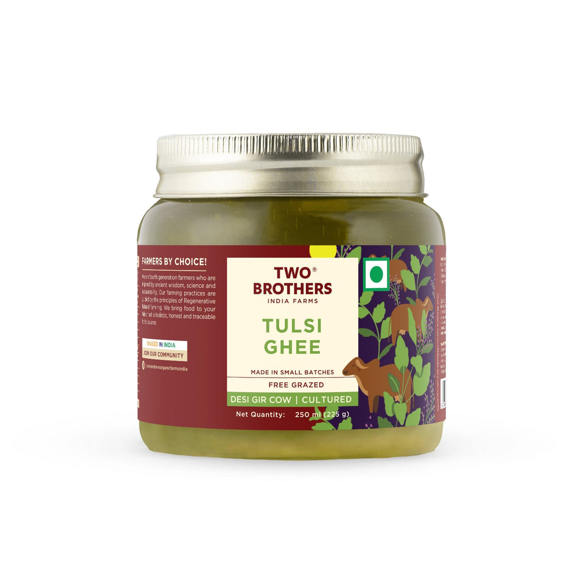 Two Brothers Organic Farms Tulsi Ghee