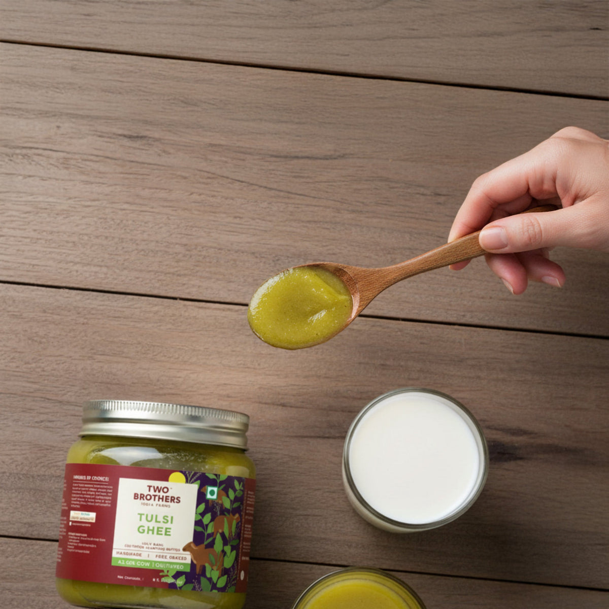 Two Brothers Organic Farms Tulsi Ghee
