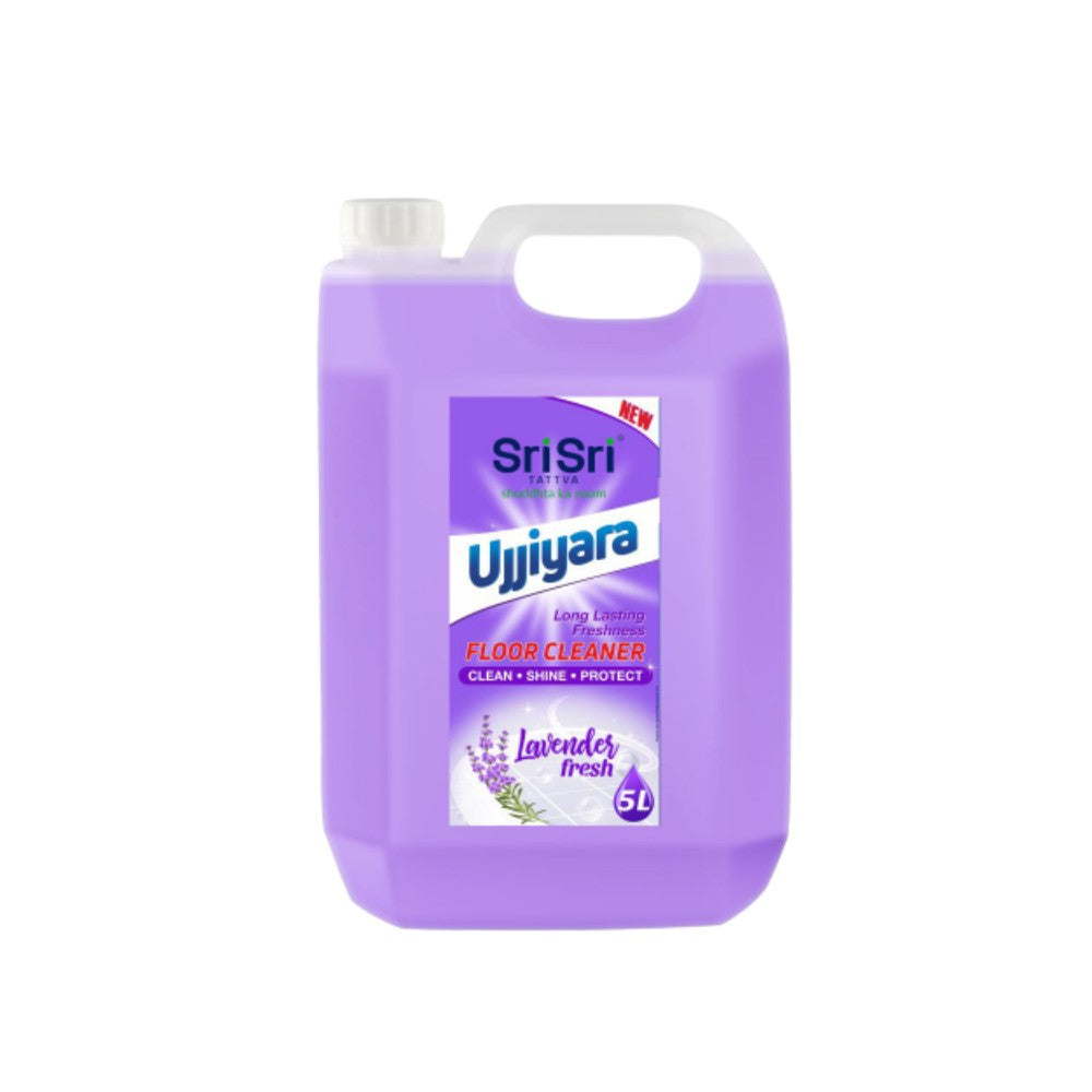 Sri Sri Tattva Ujjiyara Floor Cleaner Lavender Fresh - Long Lasting Freshness, 5 L