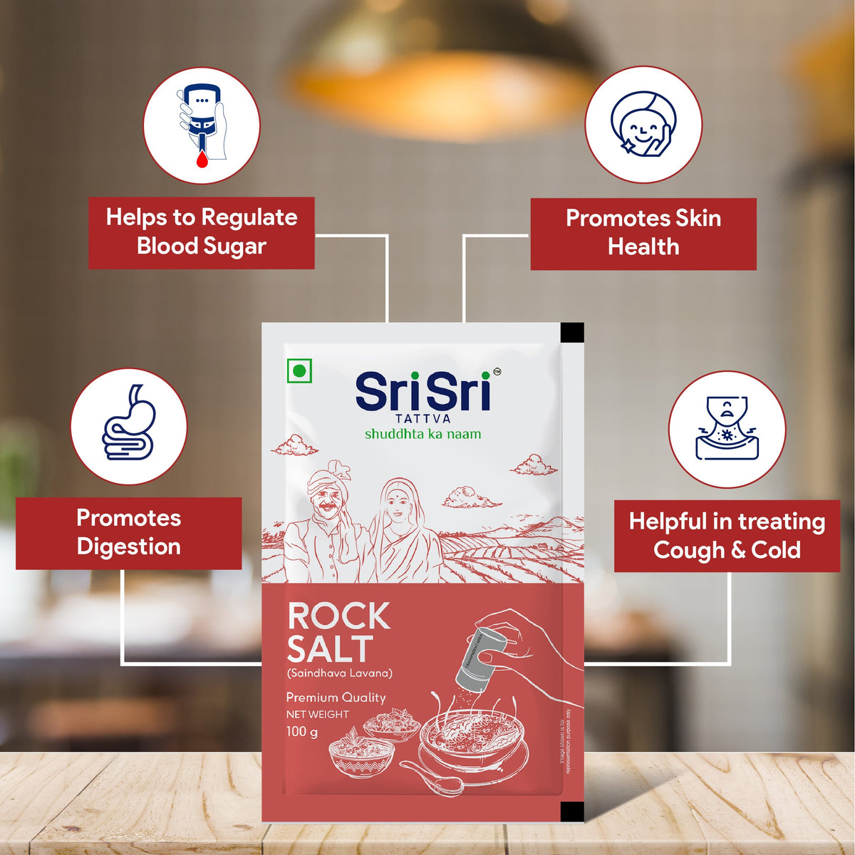 Sri Sri Tattva Rock Salt (Pack of 21)