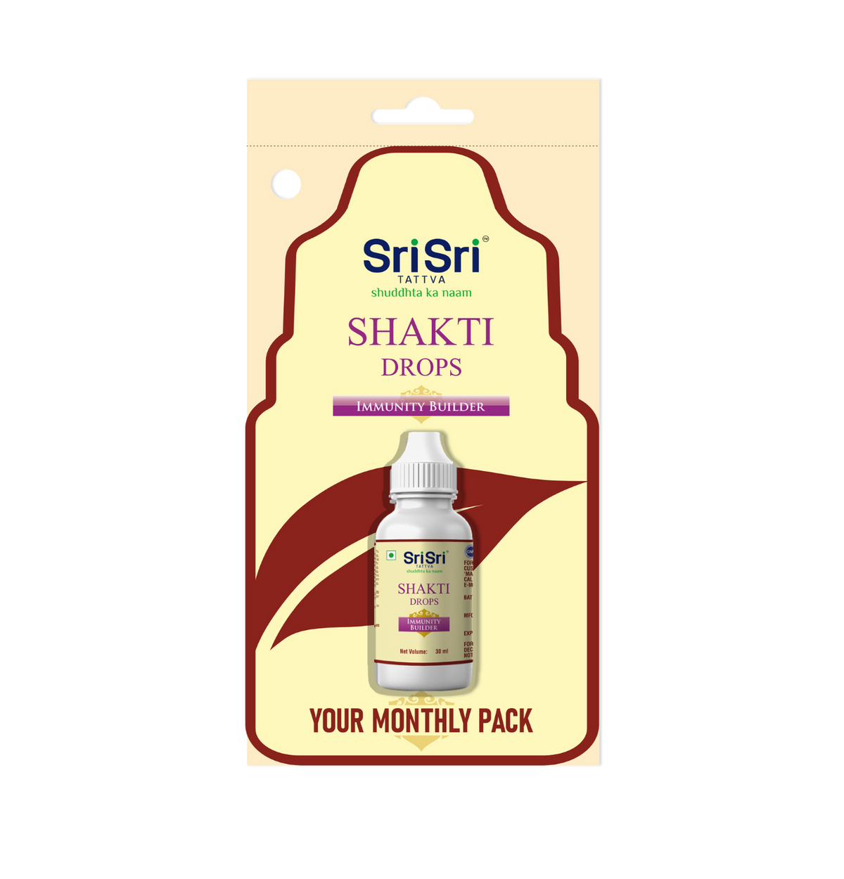 Sri Sri Tattva Shakti Drops - Ayurvedic Immunity Booster For All | Best For Strength & Stamina, Relief From Cold & Sore Throat | Monthly Pack | 30 ml