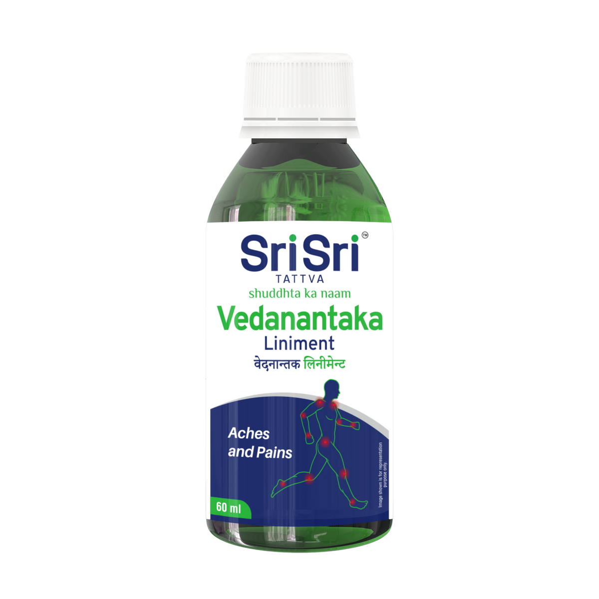 Sri Sri Tattva Vedanantaka Liniment | Provides Soothing Comfort for Minor Aches | 60 ml