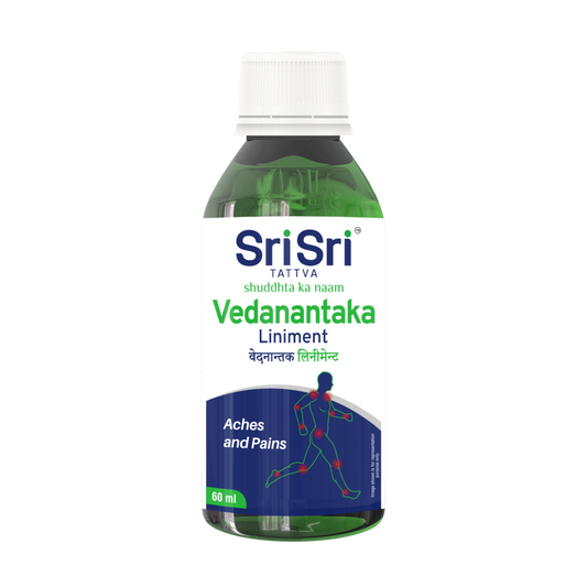 Sri Sri Tattva Vedanantaka Liniment | Provides Soothing Comfort for Minor Aches | 60 ml
