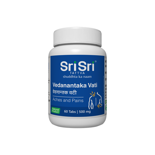 Sri Sri Tattva Vedanantaka Vati - Aches & Pains, 60 Tabs | 500 mg