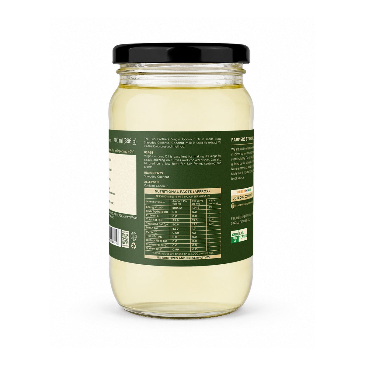 Two Brothers Organic Farms Virgin Coconut Oil
