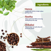Sri Sri Tattva Henna Shikakai Shampoo - For Silky Smooth & Conditioned Hair, 200 ml