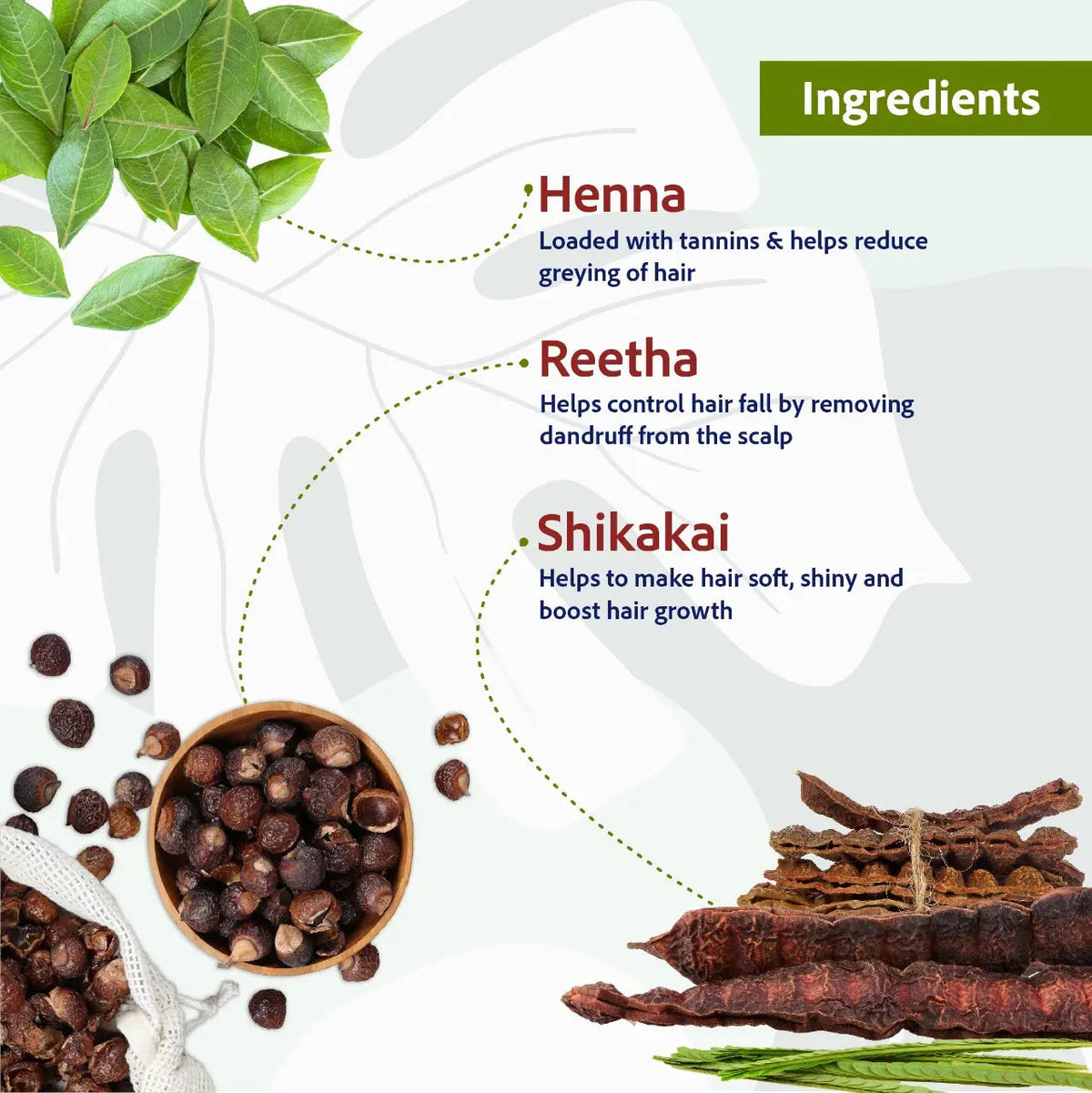 Sri Sri Tattva Henna Shikakai Shampoo - For Silky Smooth & Conditioned Hair, 200 ml