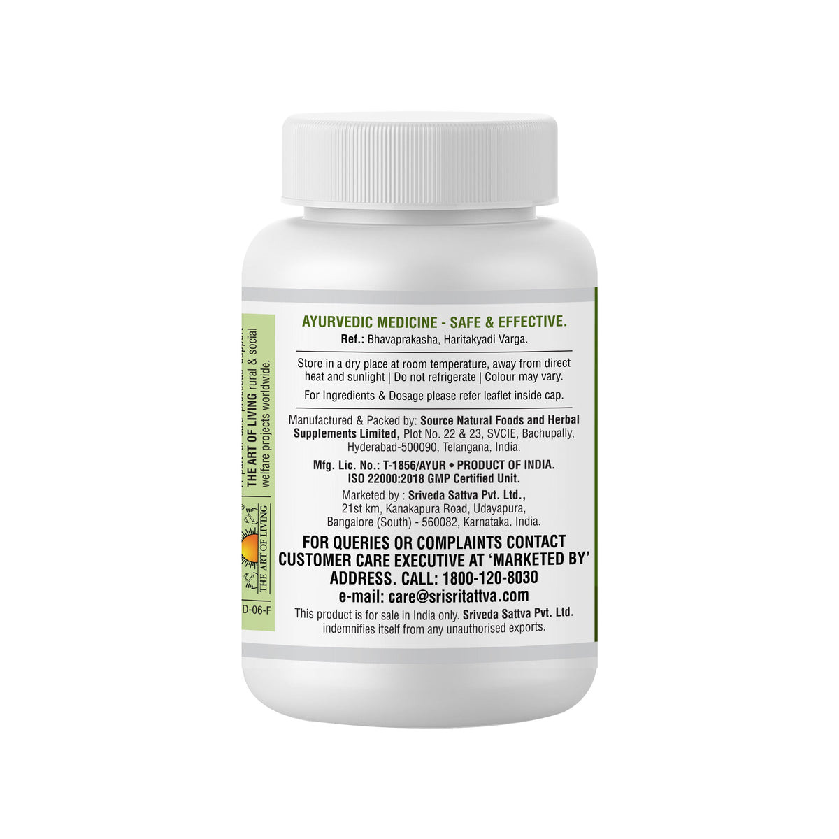Sri Sri Tattva Yashtimadhu - For Treating Ulcers, 60 Tabs | 500 mg