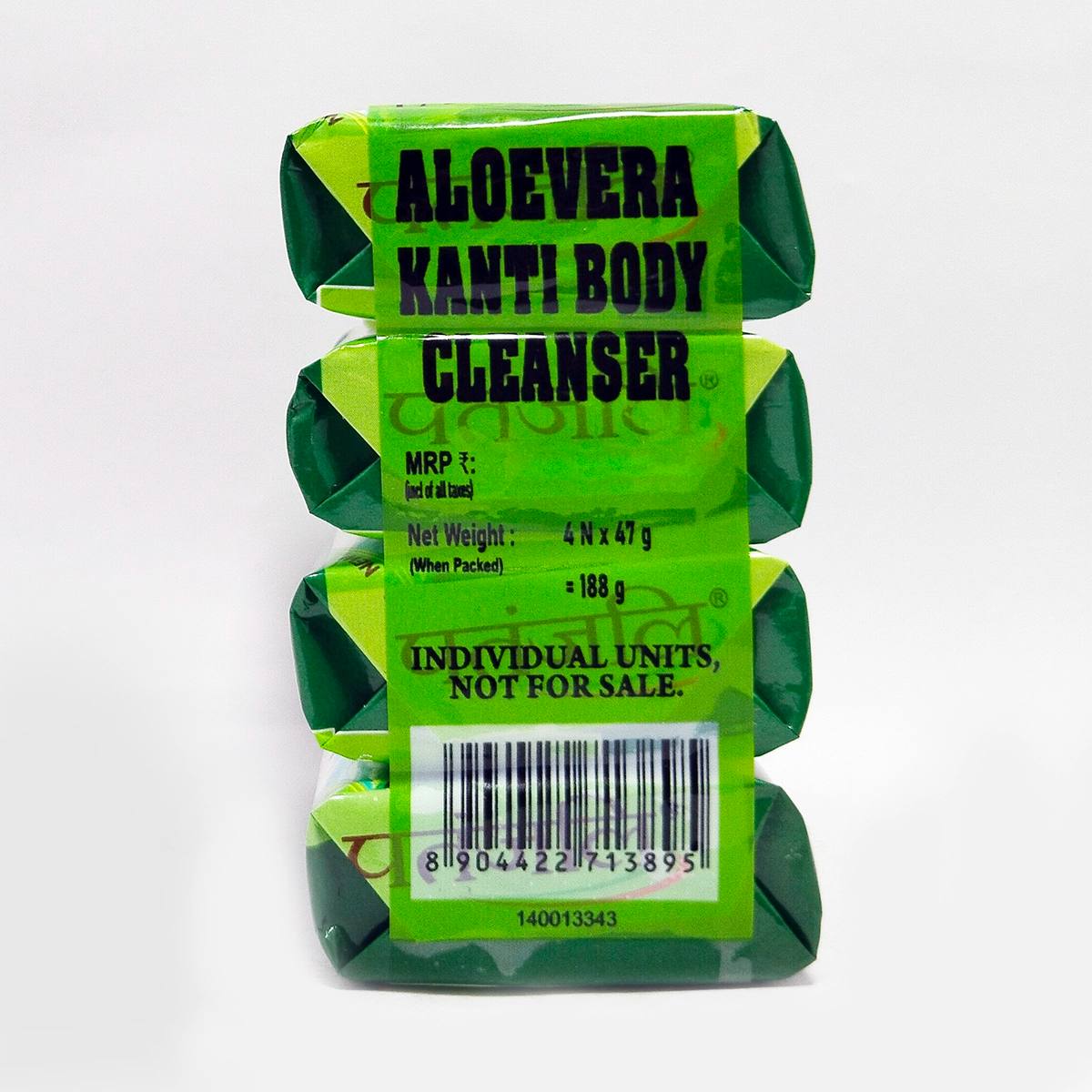 Patanjali Aloevera Kanti Body Cleanser-4x47g