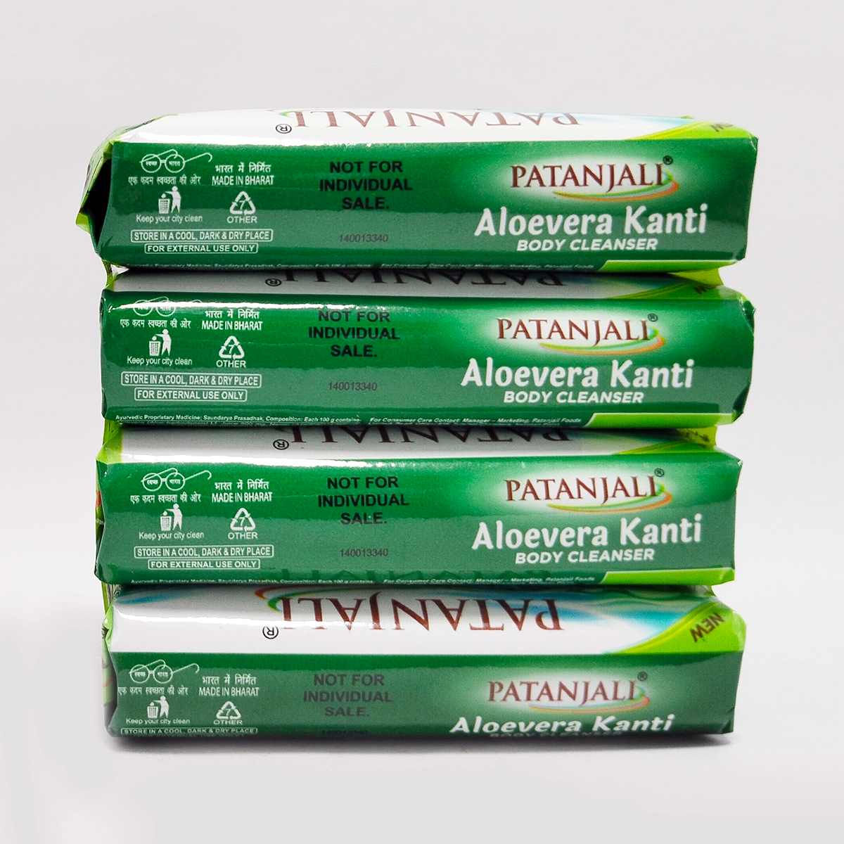 Patanjali Aloevera Kanti Body Cleanser-4x47g