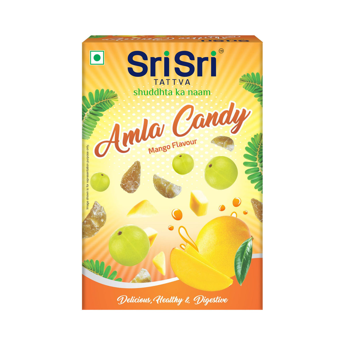 Sri Sri Tattva Amla Candy - Mango Flavoured - Delicious Healthy & Digestive, 400 g