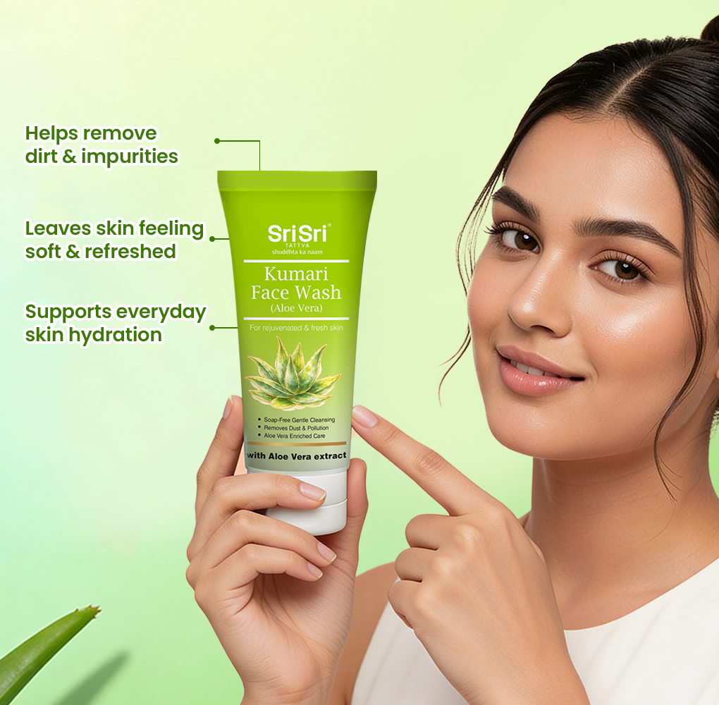 Sri Sri Tattva Kumari Face Wash - For Rejuvenated & Fresh Skin, 100 ml