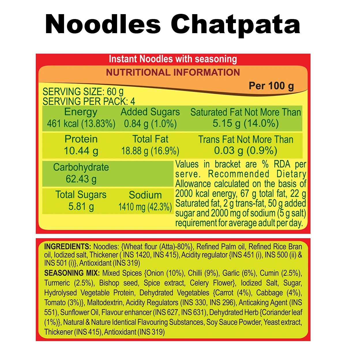 Patanjali Combo- Atta Noodles Chatpata 240 g+Atta Noodles Classic 240 g