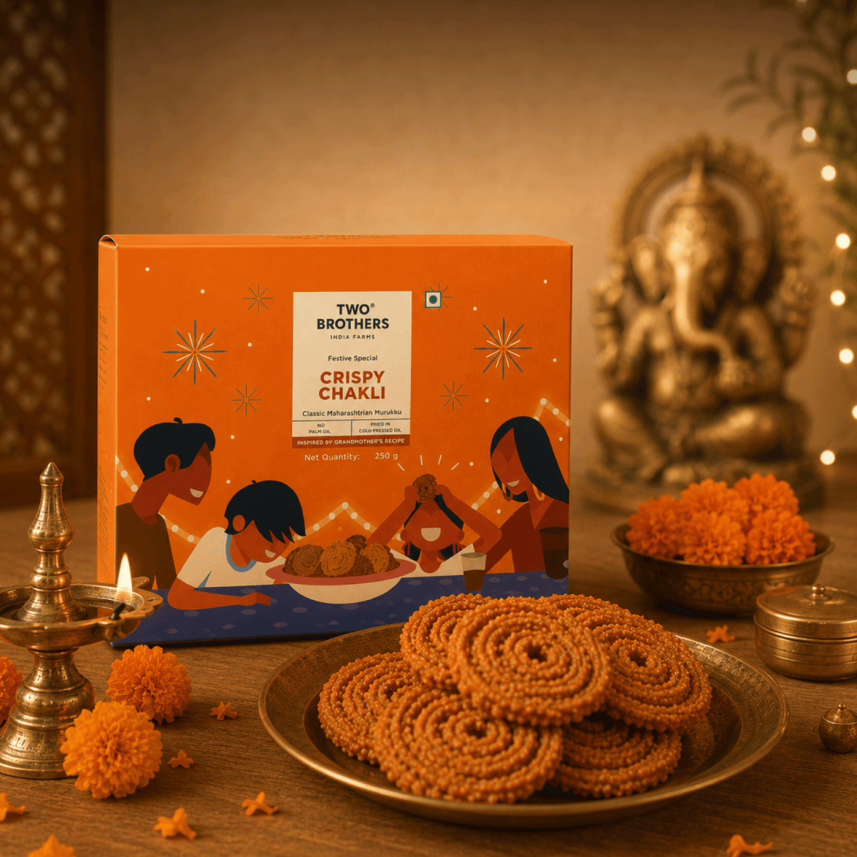 Two Brothers Organic Farms Crispy Chakli