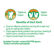 Patanjali Dant Kanti Natural Toothpaste (200g) + Brush
