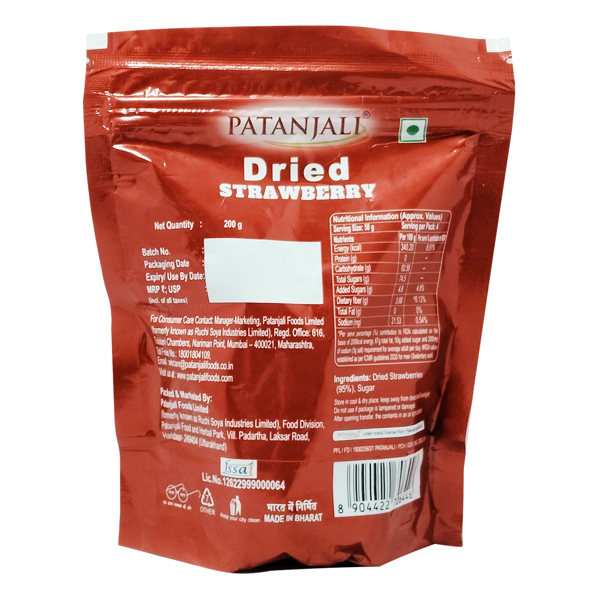 Patanjali Dried Strawberry