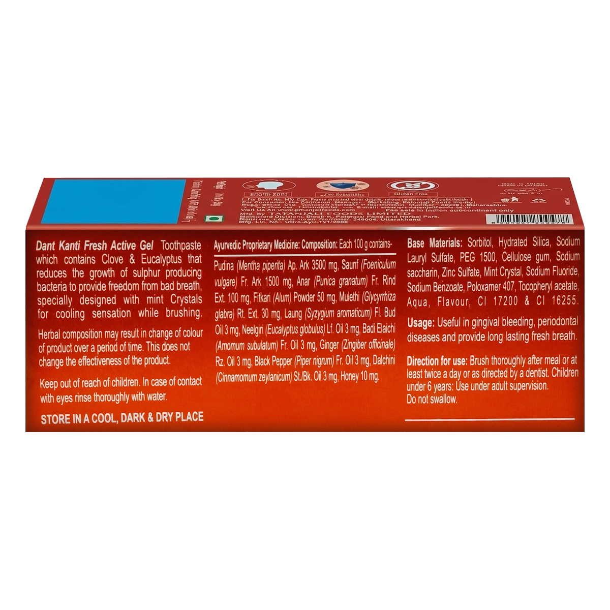 Patanjali Dant Kanti Fresh Active Gel Toothpaste