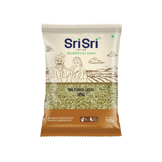 Sri Sri Tattva Big Fennel Seeds - Saunf, 100 g
