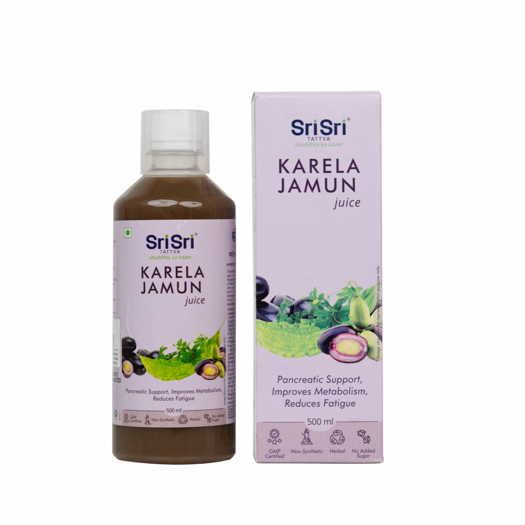 Sri Sri Tattva Karela Jamun Juice | Supports Metabolic Balance, Energy & Overall Wellness | 500 ml