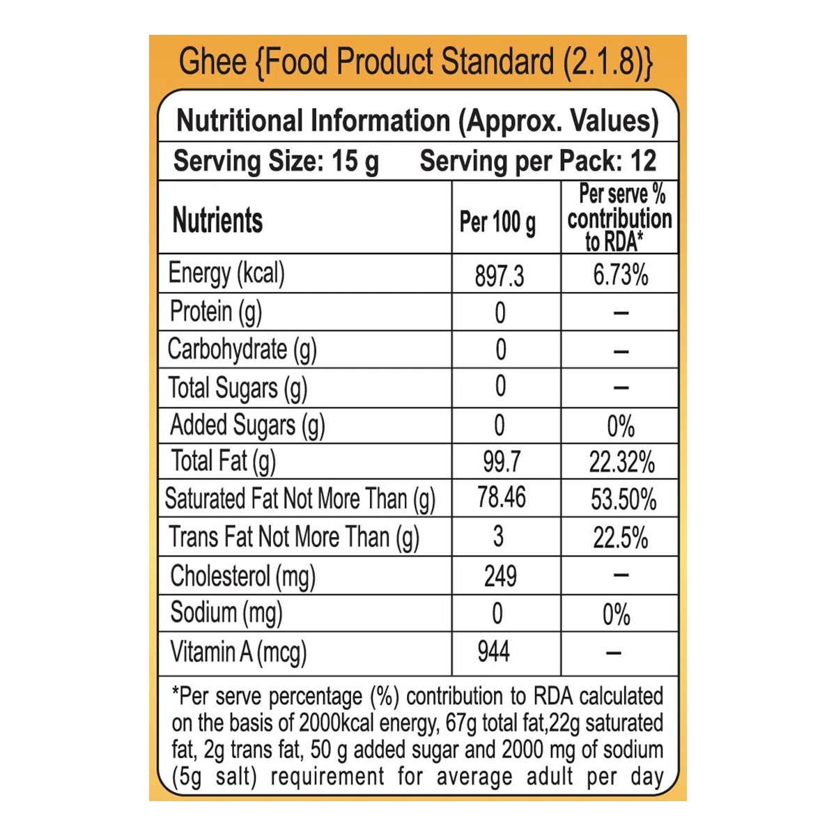 Patanjali Cow's Ghee