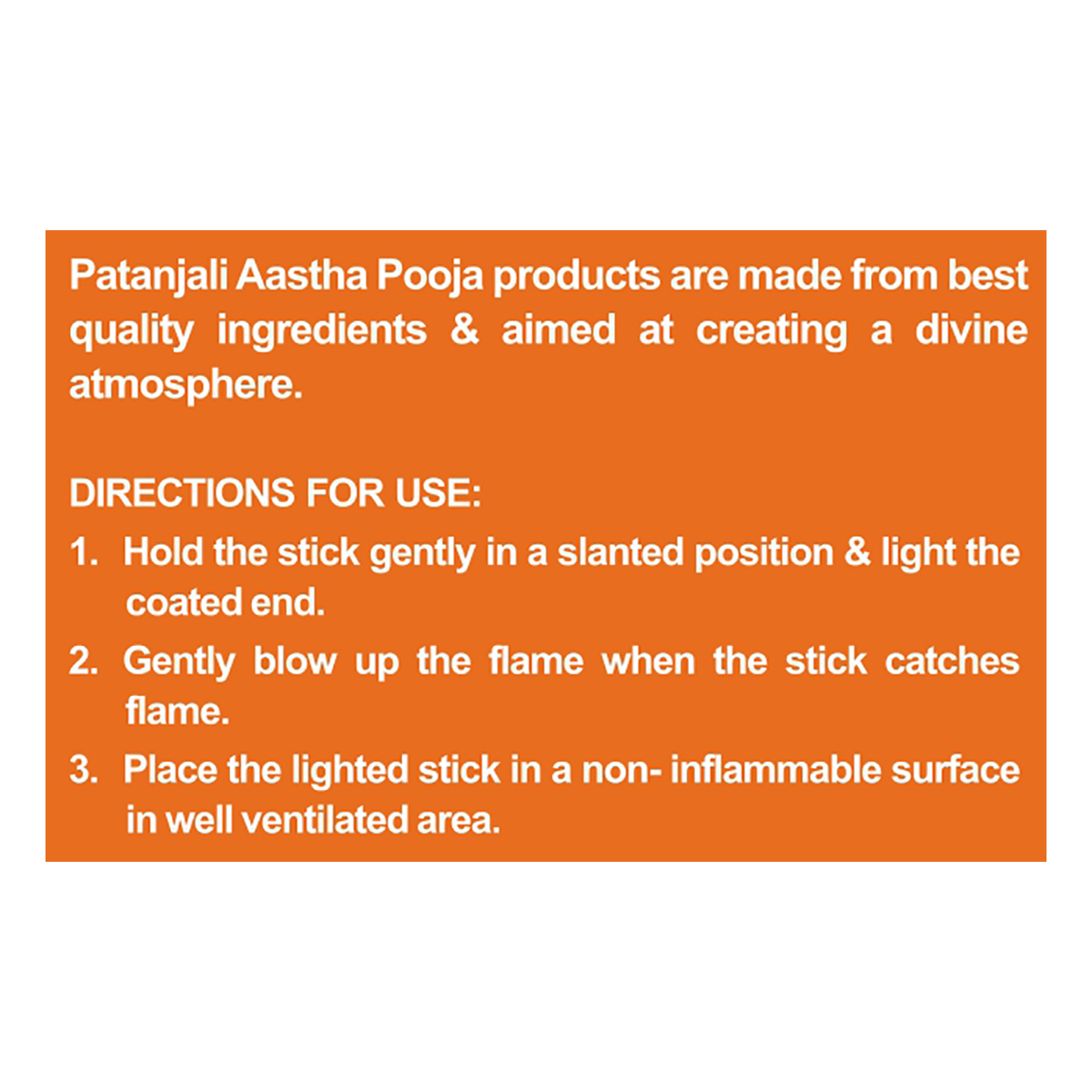 Patanjali Aastha Agarbatti Gugal