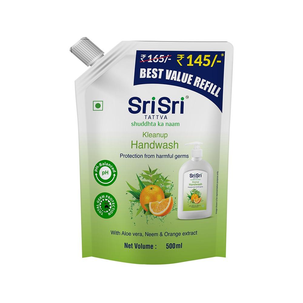 Sri Sri Tattva Kleanup Handwash Best Value Refill, 500 ml