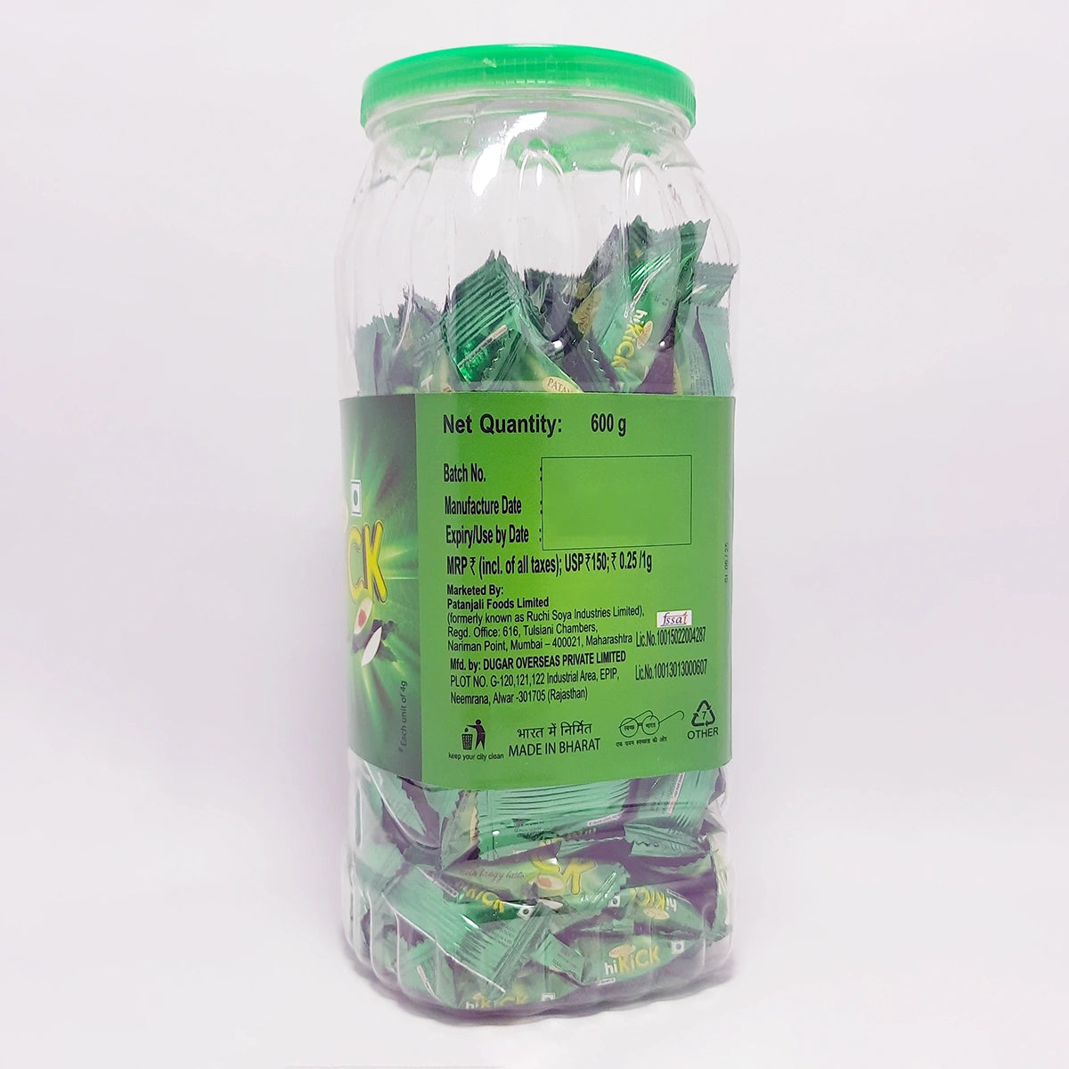 Patanjali Hikick Candy - Kacha Aam (Jar)