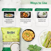Sri Sri Tattva Lashkari Kolam Premium Rice, 1 kg
