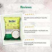 Sri Sri Tattva Lashkari Kolam Premium Rice, 1 kg