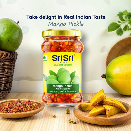 Sri Sri Tattva Mango Pickle - Mustard Oil, 300 g