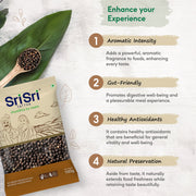 Sri Sri Tattva Black Pepper Whole - Kali Mirch, 100 g