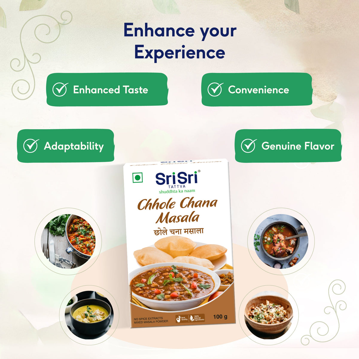 Sri Sri Tattva Chhole Chana Masala, 100 g