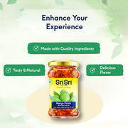 Sri Sri Tattva Mango Pickle - Rice Bran Oil, 300g
