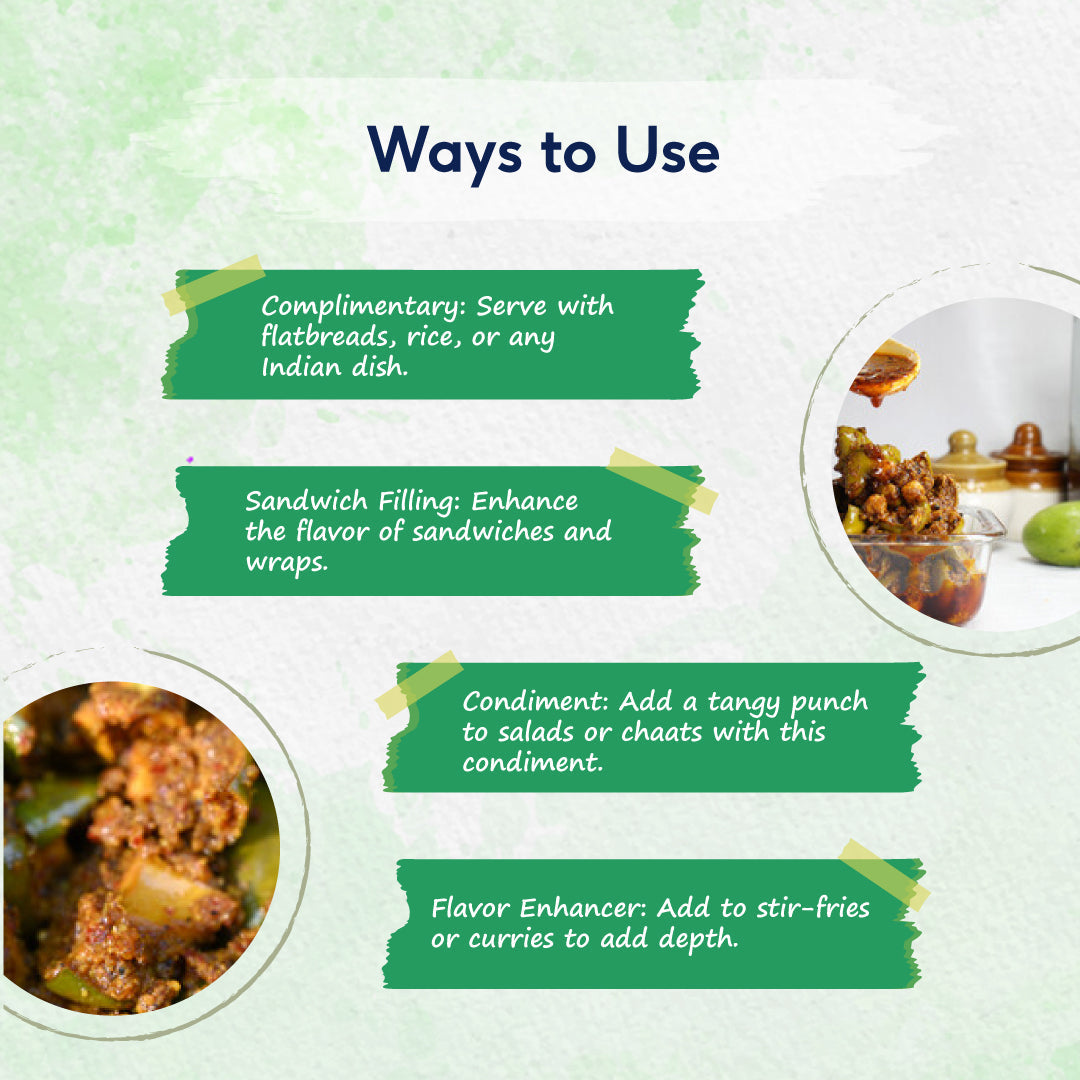 Sri Sri Tattva Mango Pickle - Rice Bran Oil, 300g