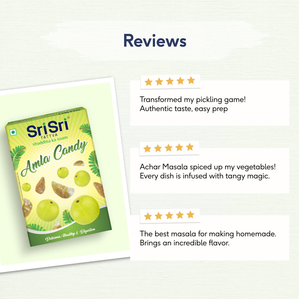 Sri Sri Tattva Amla Candy - Plain Flavoured - Delicious Healthy & Digestive, 400 g
