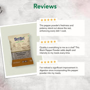 Sri Sri Tattva Black Pepper Powder - Kali Mirch, 100 g