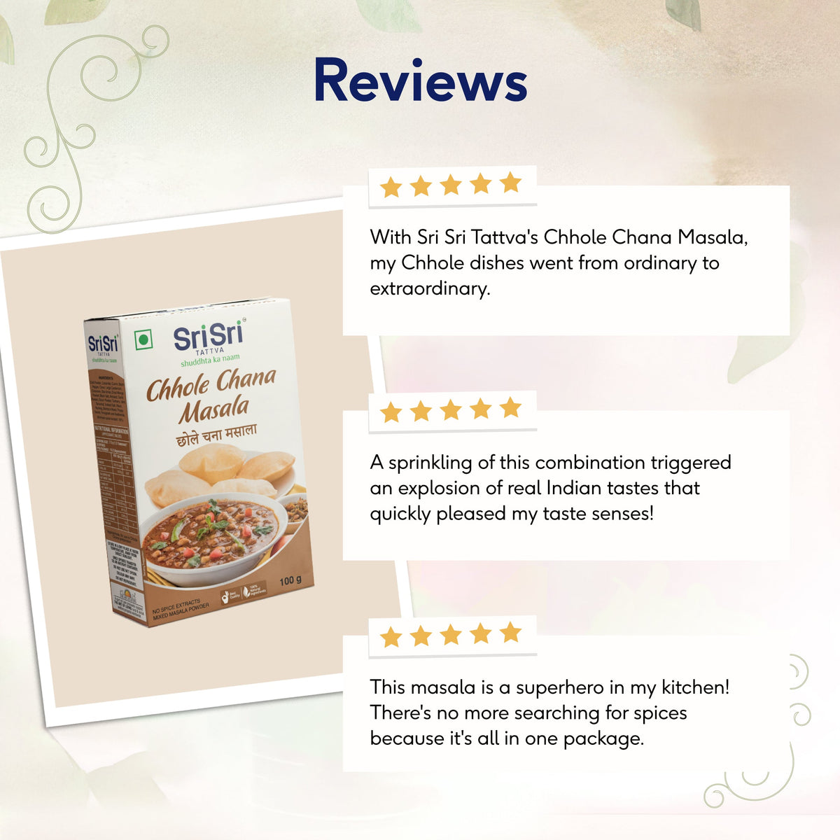 Sri Sri Tattva Chhole Chana Masala, 100 g