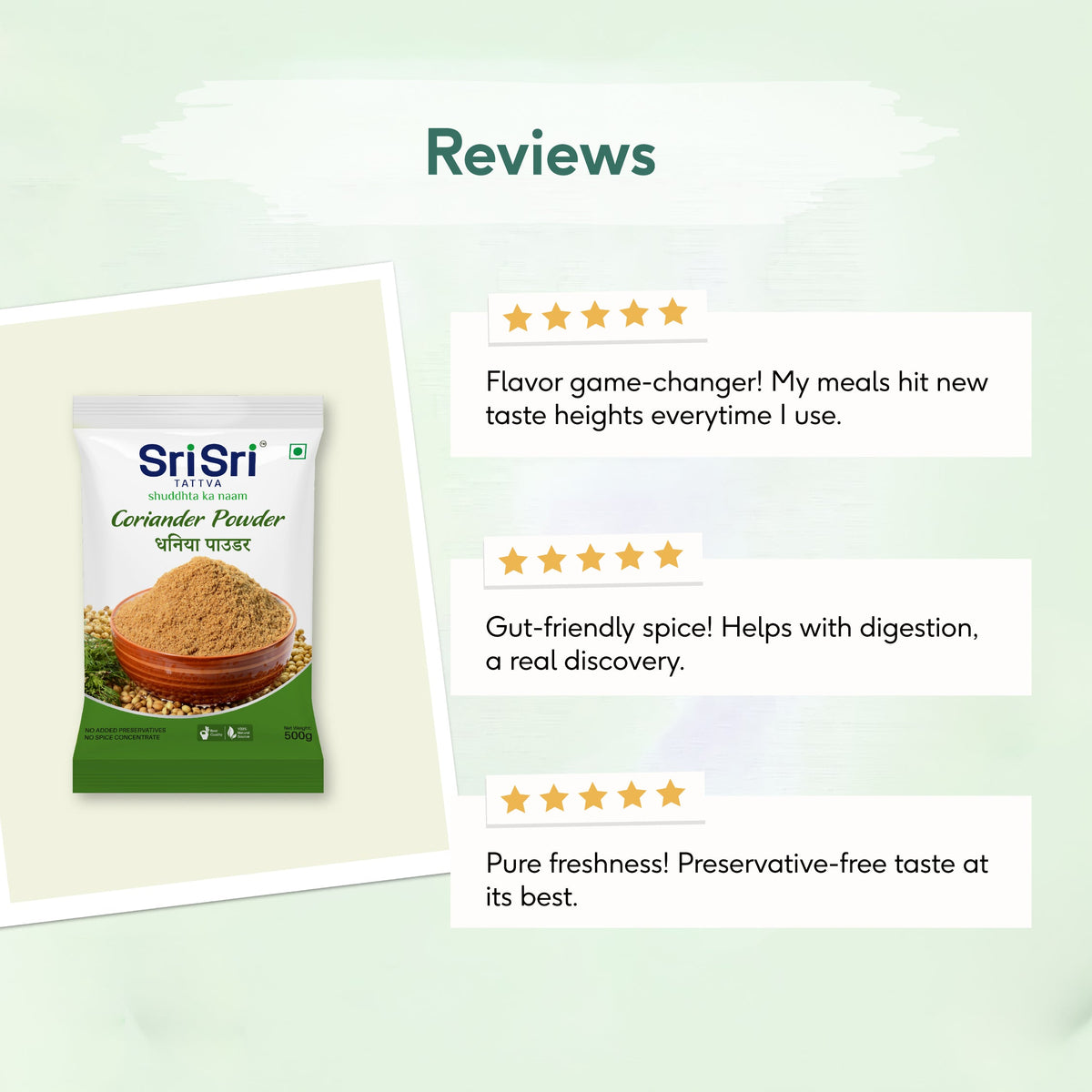 Sri Sri Tattva Coriander Powder (Dhaniya), 500 g