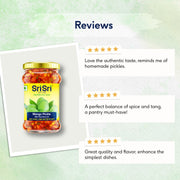 Sri Sri Tattva Mango Pickle - Rice Bran Oil, 300g