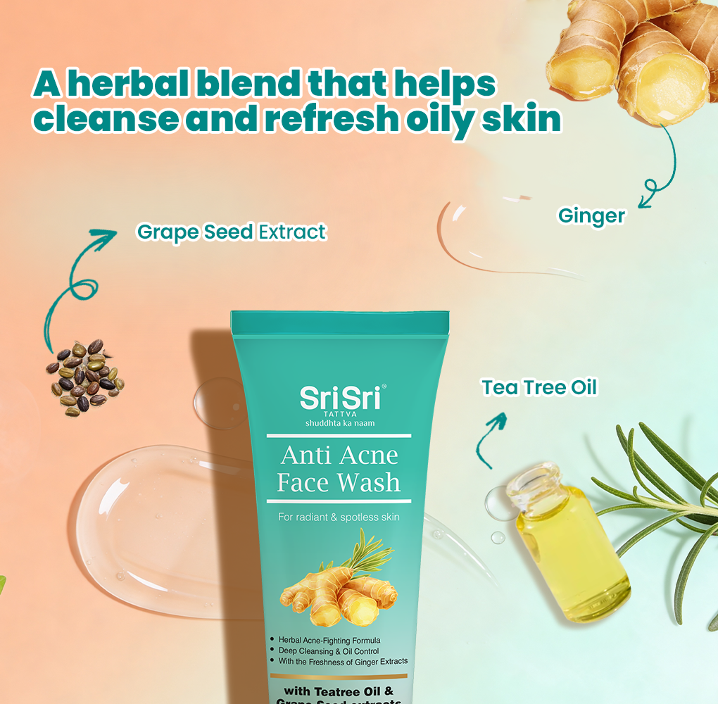 Sri Sri Tattva Anti Acne Face Wash - For Radiant & Spotless Skin, 100 ml