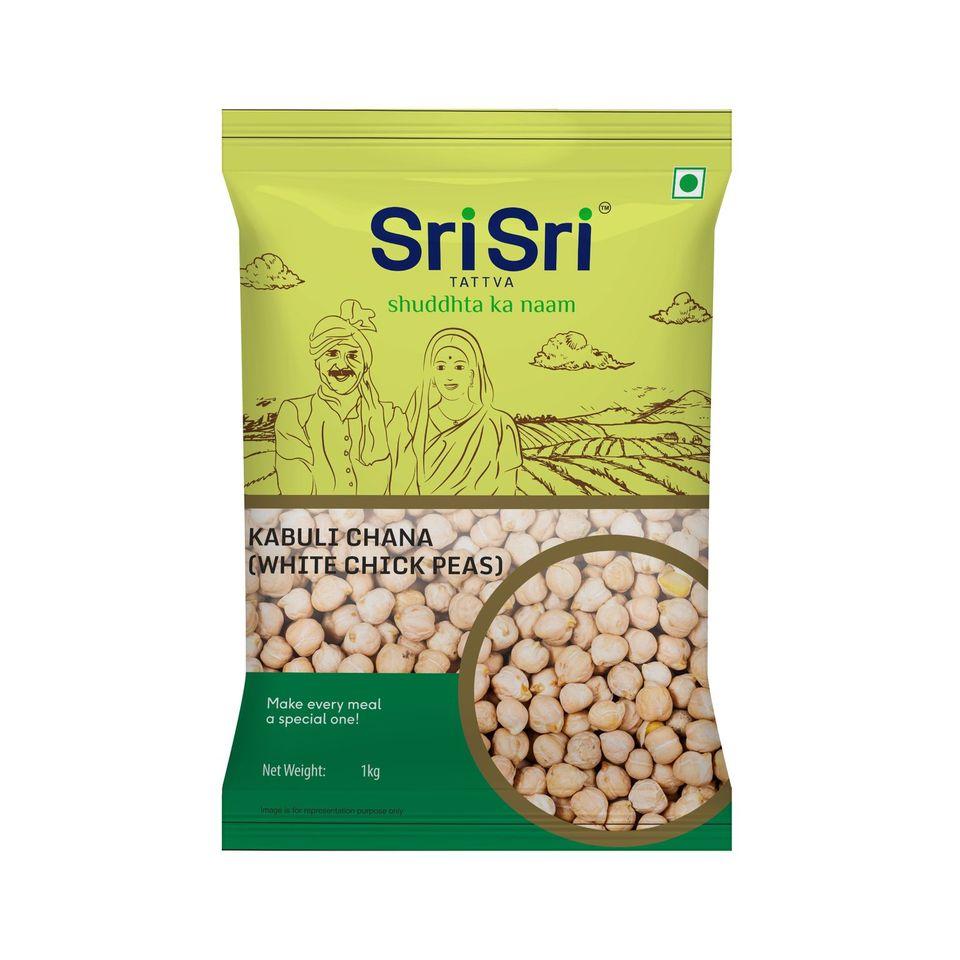 Sri Sri Tattva Kabuli Chana (White Chick Peas), 1 kg