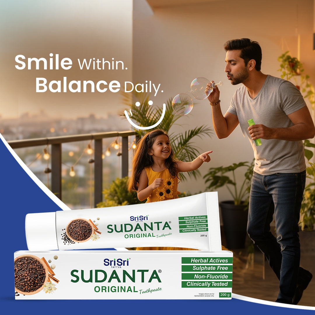 Sri Sri Tattva Sudanta Original Toothpaste | Non - Fluoride | 100% Vegetarian | 200 g