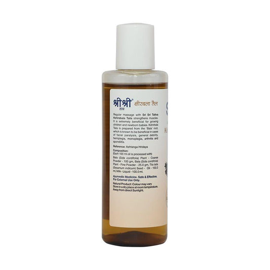 Sri Sri Tattva Kshirabala Taila - Strengthening & Useful for Arthritis, 100 ml