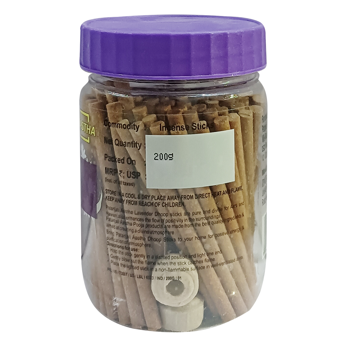 Patanjali Aastha Lavender Dry Dhoop Stick