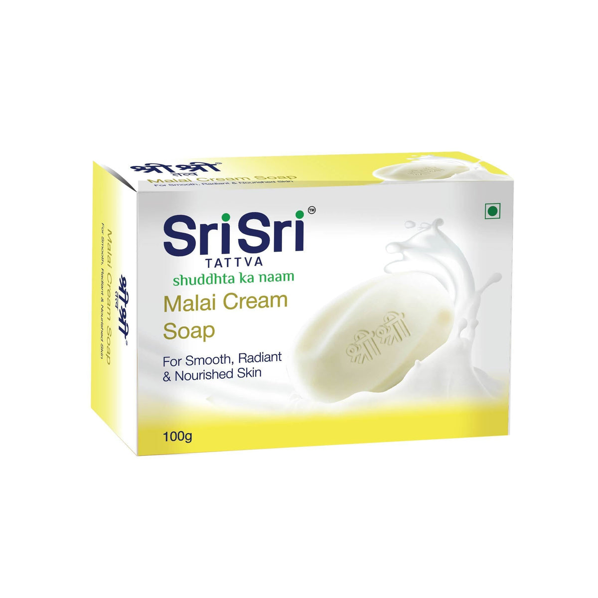 Sri Sri Tattva Malai Cream Soap - Relaxes, Refreshes & Rejuvenates, 100 g