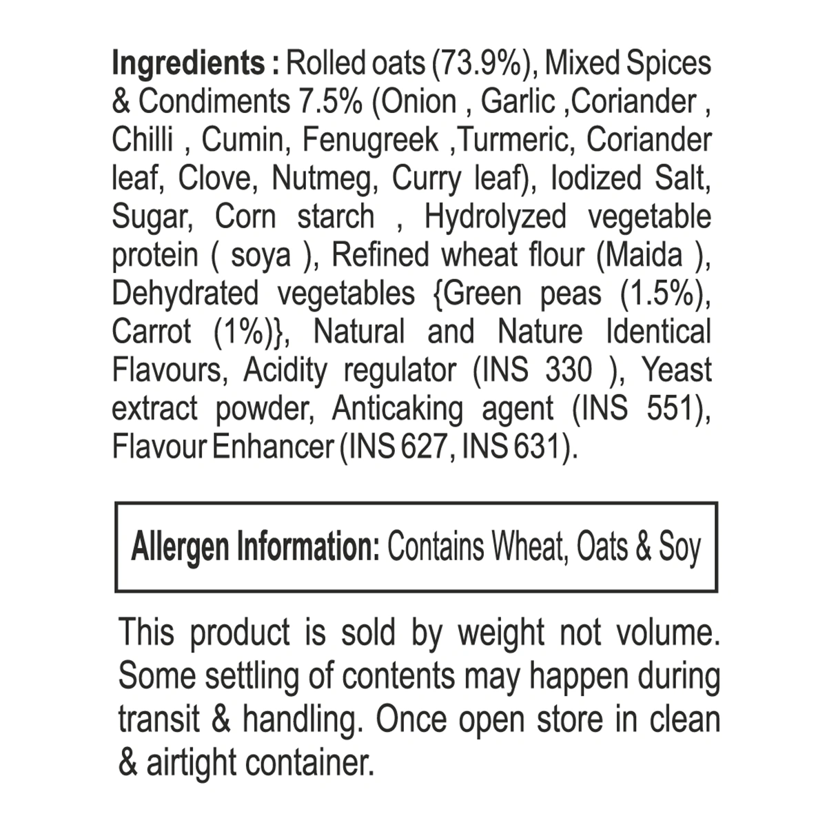 Patanjali Masala Oats