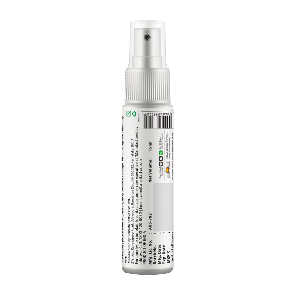 Sri Sri Tattva Mouth Freshner | For Long Lasting Freshness | Sugar - Free | 15 ml
