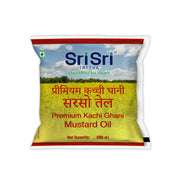 Sri Sri Tattva Premium Kachi Ghani Mustard Oil Pouch, 500 ml