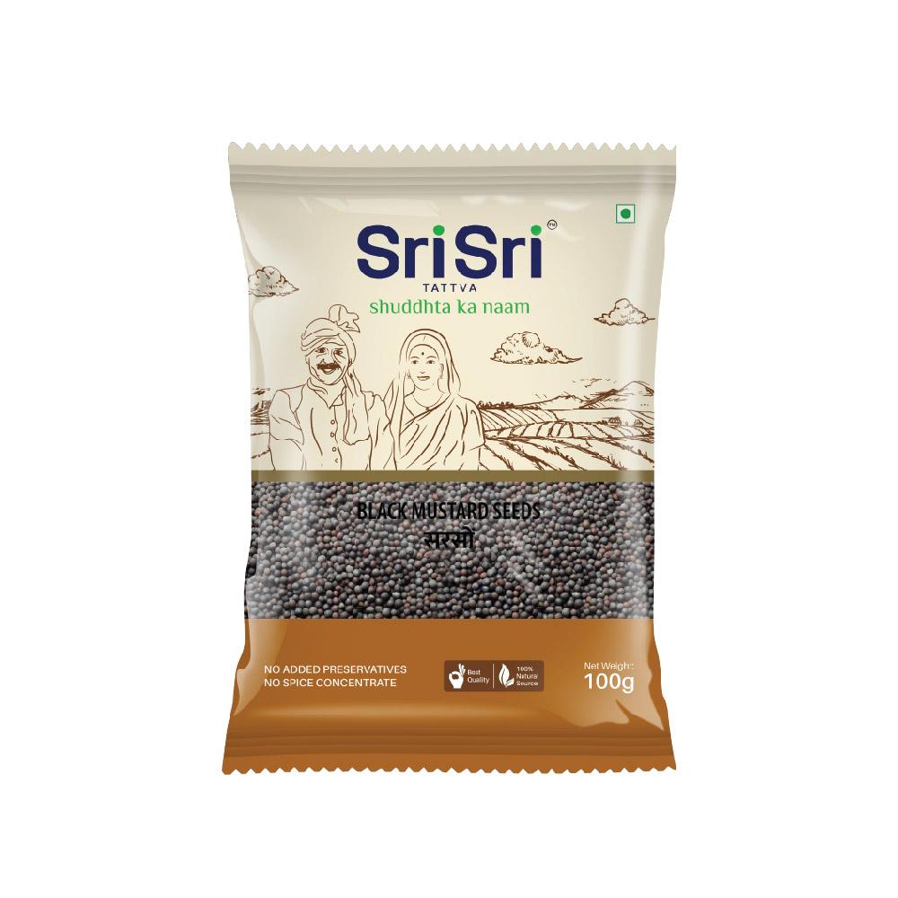 Sri Sri Tattva Black Mustard Seeds, 100 g